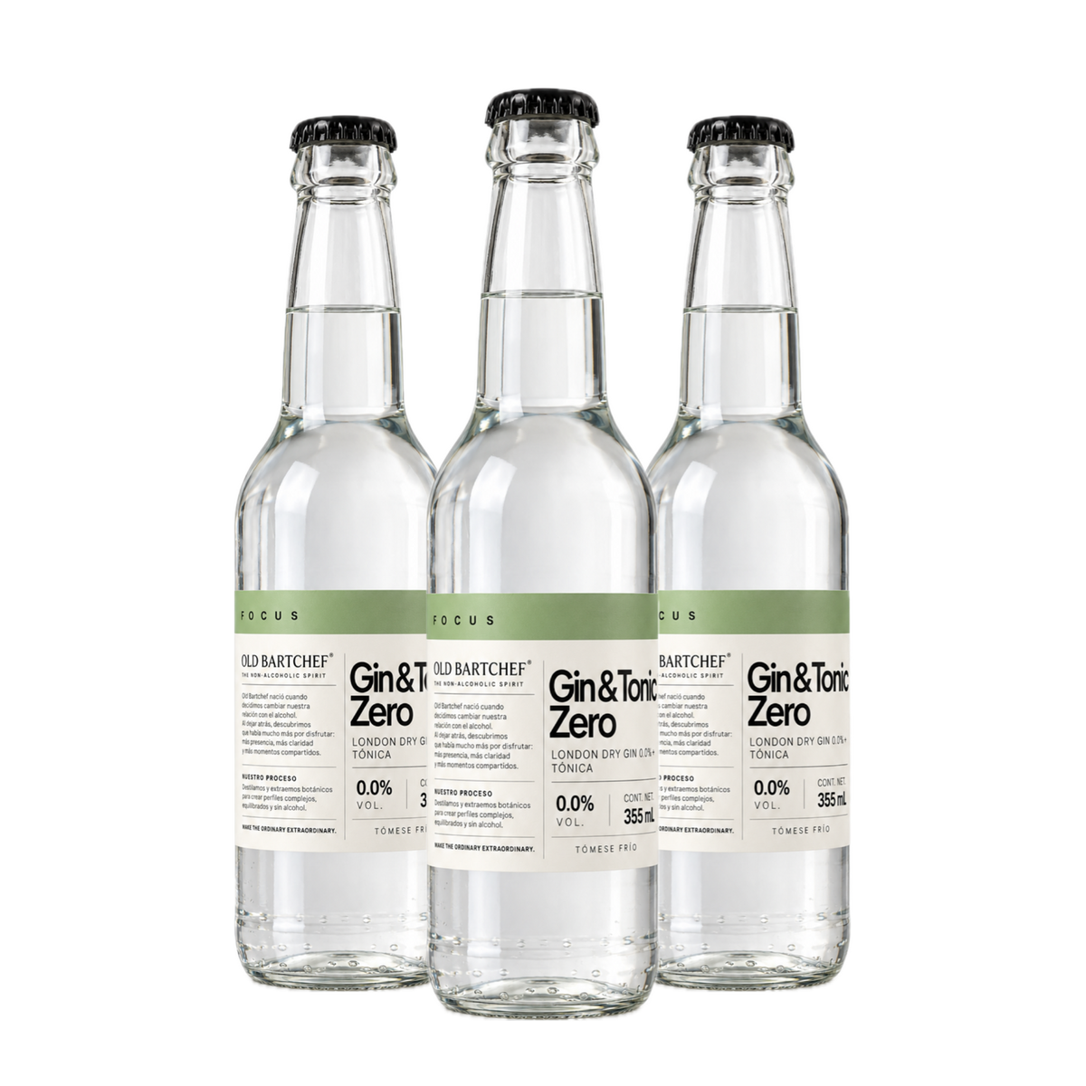 Gin & Tonic Zero — Paquete de 3 botellas