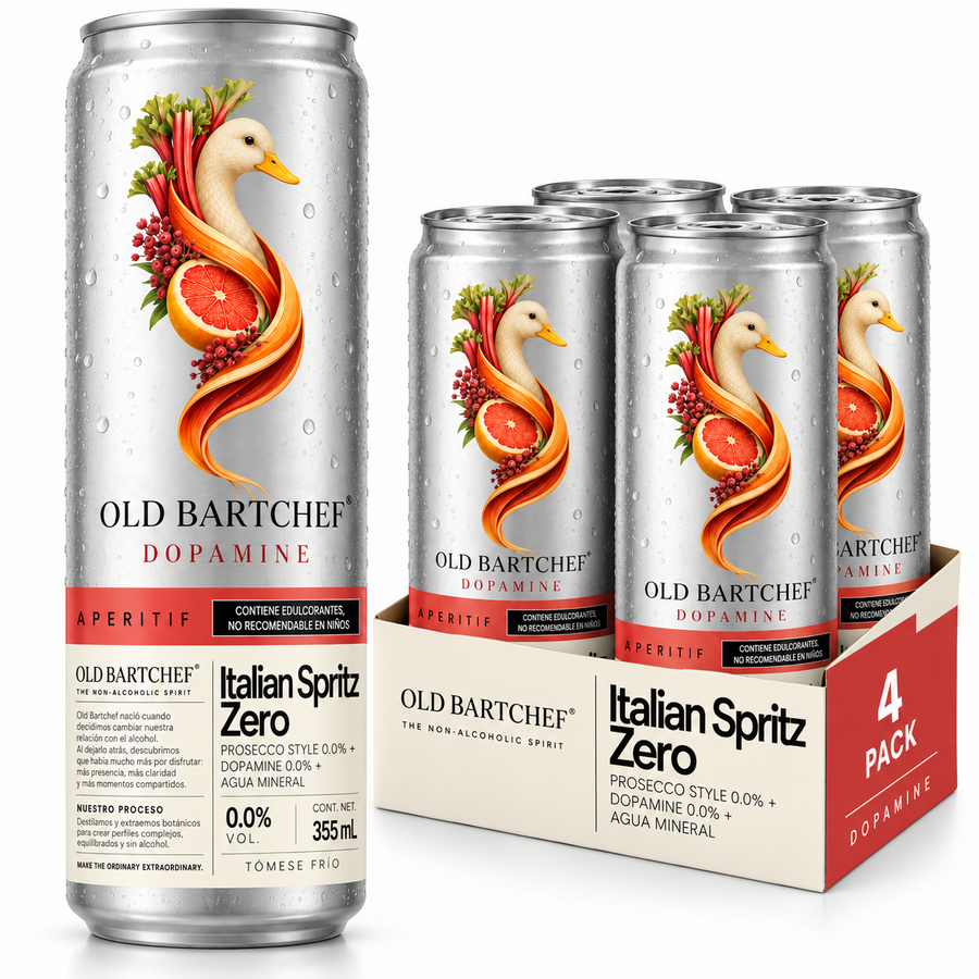 4-pack de latas Old Bartchef Italian Spritz Zero