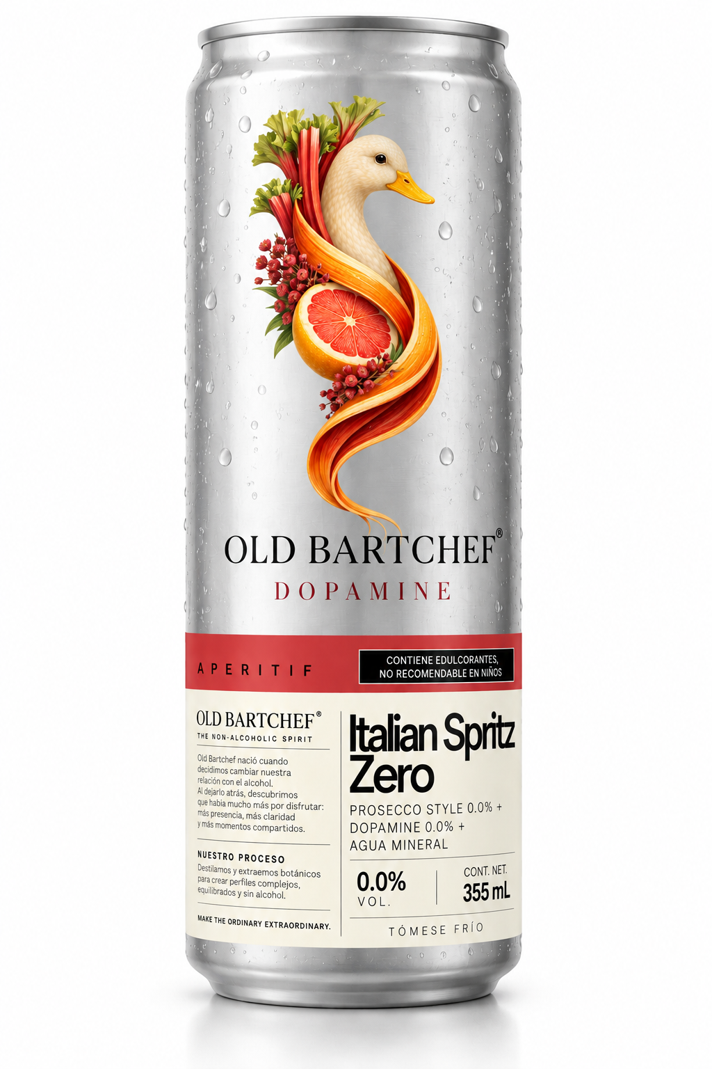 Lata Old Bartchef Dopamine Italian Spritz Zero 355 mL