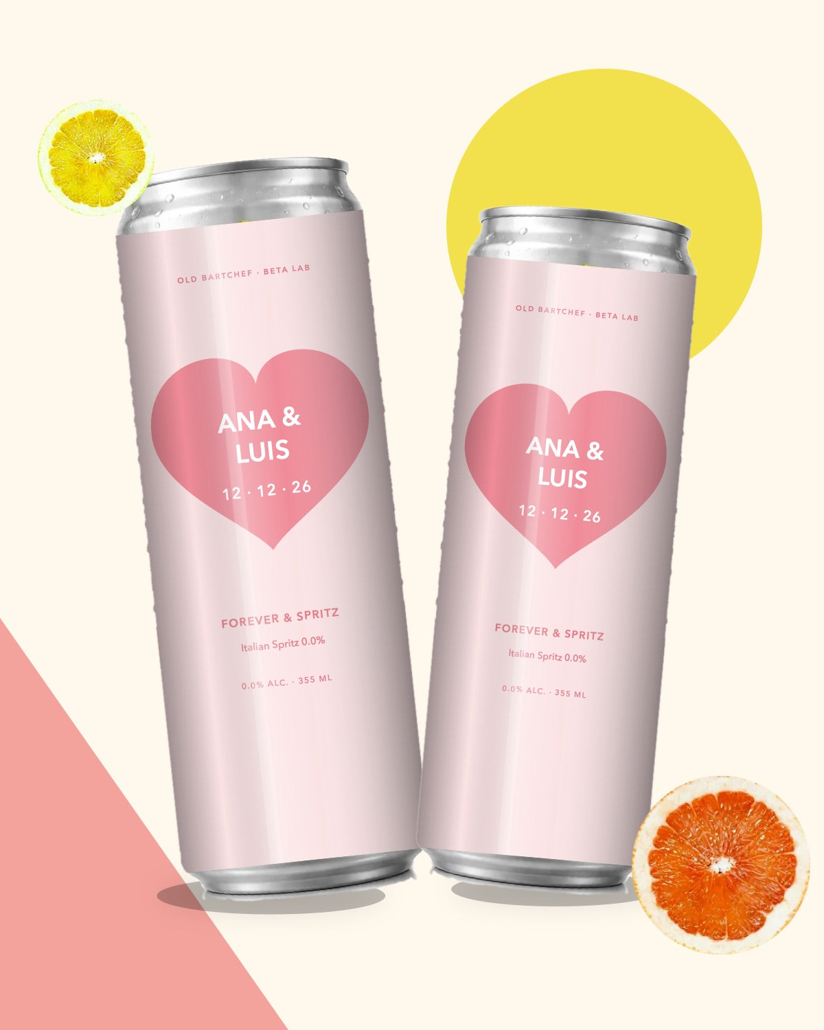 Coctelería enlatada con tu diseño